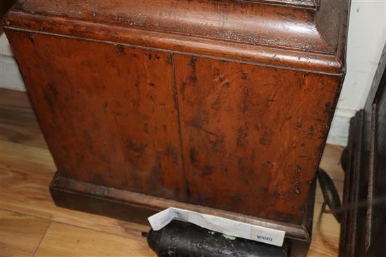 A Victorian oak longcase clock by Edmund Richards, Guernsey H.198cm